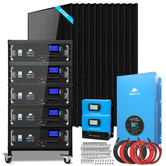 SunGoldPower 18kW Off Grid Solar Kit with LiFePO4 Battery