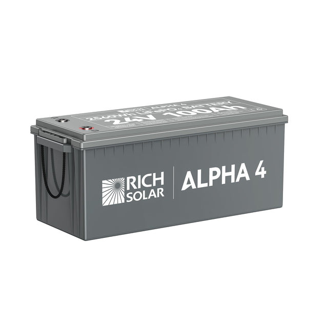 Rich Solar Alpha 4 24V 100Ah LiFePO4 Battery With Bluetooth Heated