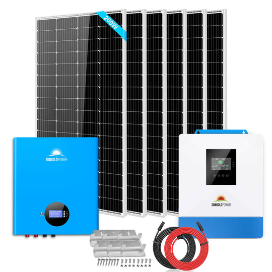 SunGoldPower 5kW Off Grid Solar Kit With Battery Storage