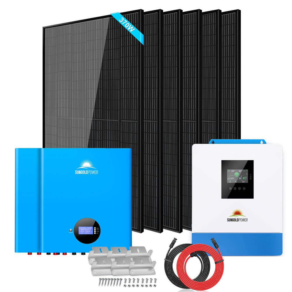 SunGoldPower 5kW Off Grid Solar Kit With 10kWh Lithium Battery