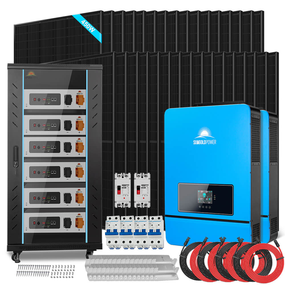 SunGoldPower 20kW Off Grid Solar Kit With 30kWh Battery