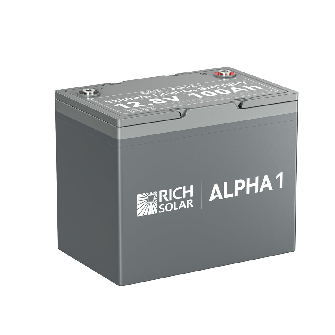 Rich Solar Alpha 1 12V 100Ah LiFePO4 Battery With Bluetooth Heated
