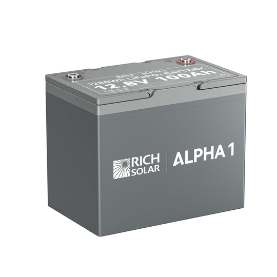 Rich Solar Alpha 1 12V 100Ah LiFePO4 Battery With Bluetooth Heated