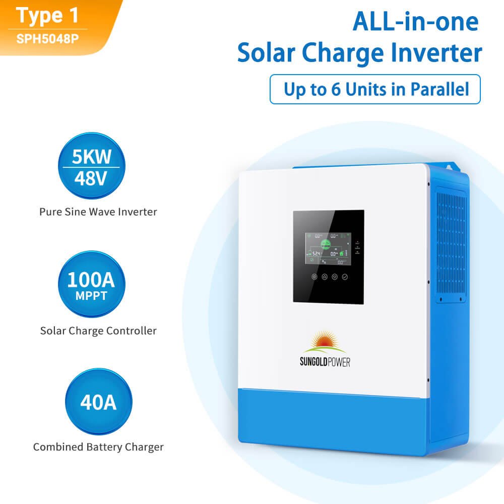 SunGoldPower 5000W 48V Solar Inverter Charger