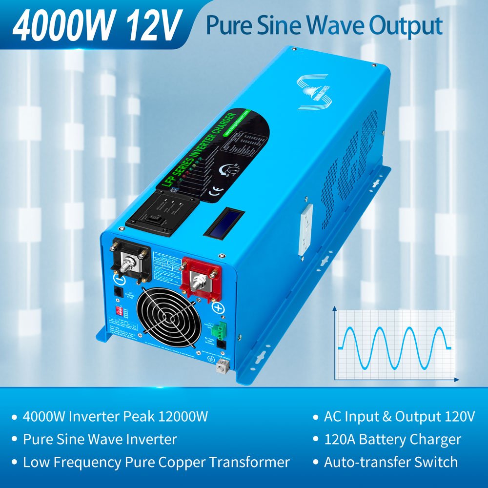 SunGoldPower 4000W Off Grid Solar Kit With LiFePO4 Battery