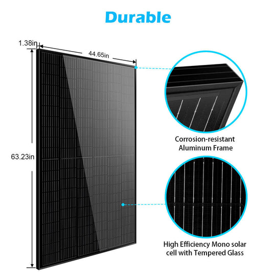 SunGoldPower 370W High Efficiency Mono Solar Panel