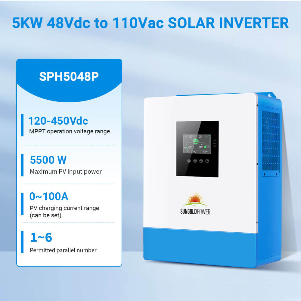 SunGoldPower 5000W 48V Solar Inverter Charger