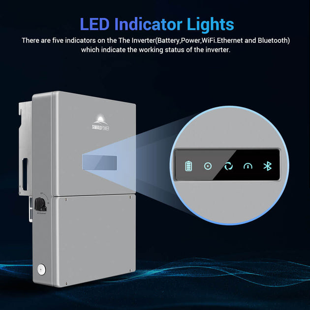SunGoldPower 11.4KW Hybrid Inverter High Voltage Split Phase