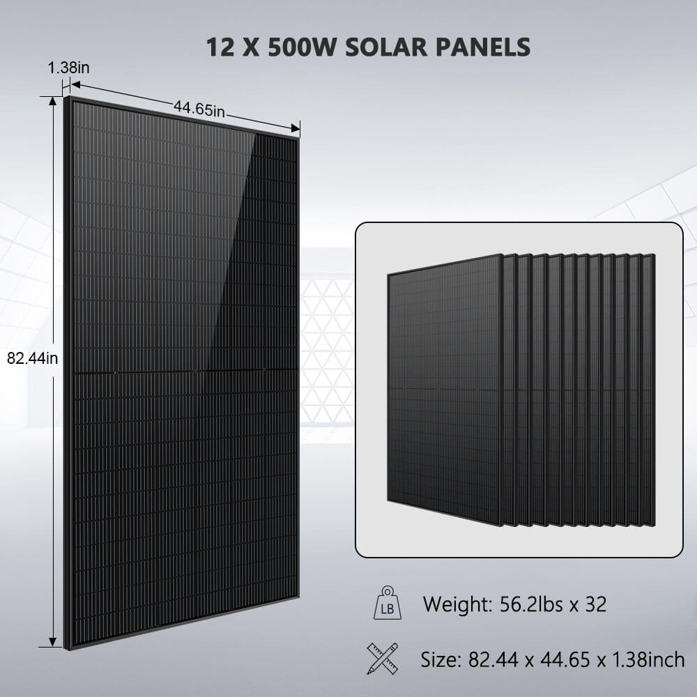 SunGoldPower 7.6kW Hybrid Solar Kit With 48V Lithium Battery