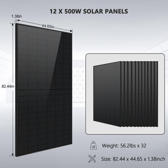 SunGoldPower 7.6kW Hybrid Solar Kit With 48V Lithium Battery