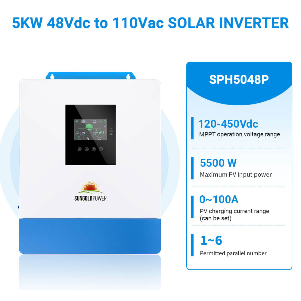 SunGoldPower 5000W 48V Solar Inverter Charger