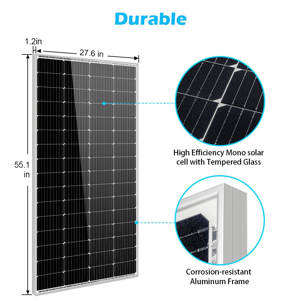 SunGoldPower 200W Monocrystalline Solar Panel High Efficiency