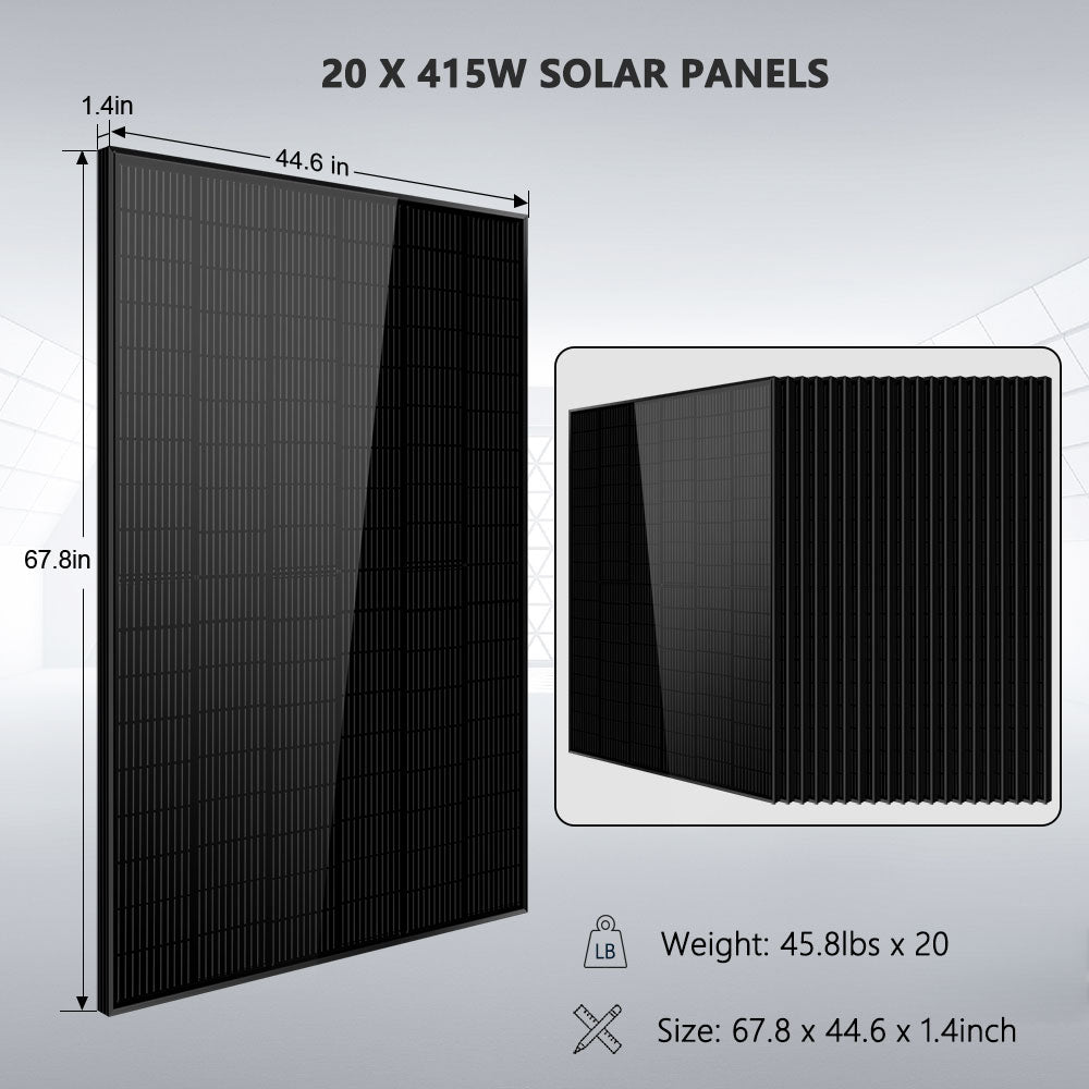 SunGoldPower 13kW Off Grid Solar Kit With 20kWh Lithium Battery