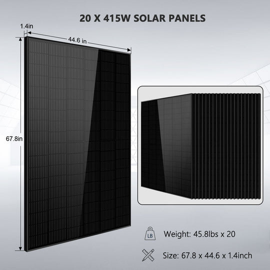 SunGoldPower 13kW Off Grid Solar Kit With 20kWh Lithium Battery