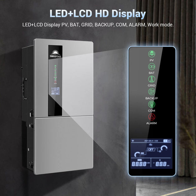 SunGoldPower 7.6kW 48V Hybrid Inverter Split Phase Output