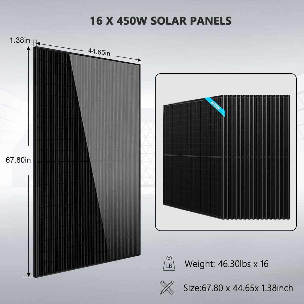 SunGoldPower 11.4KW Hybrid Solar Kit With 51.2KWH Battery
