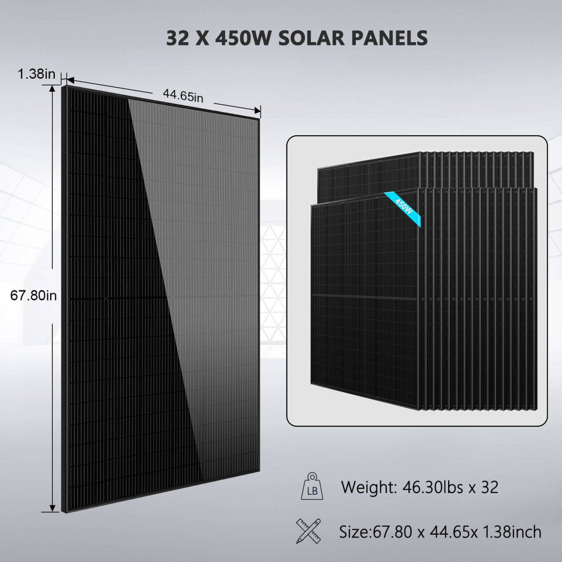 SunGoldPower 20kW Off Grid Solar Kit With 30kWh Battery