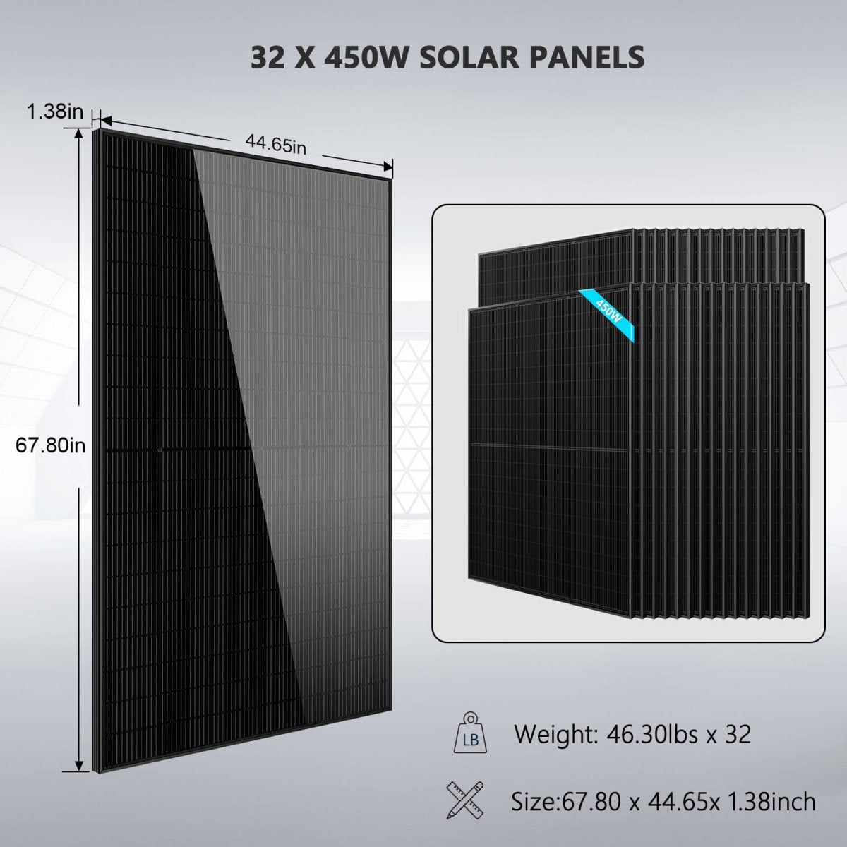 SunGoldPower 20kW Off Grid Solar Kit With 30kWh Battery