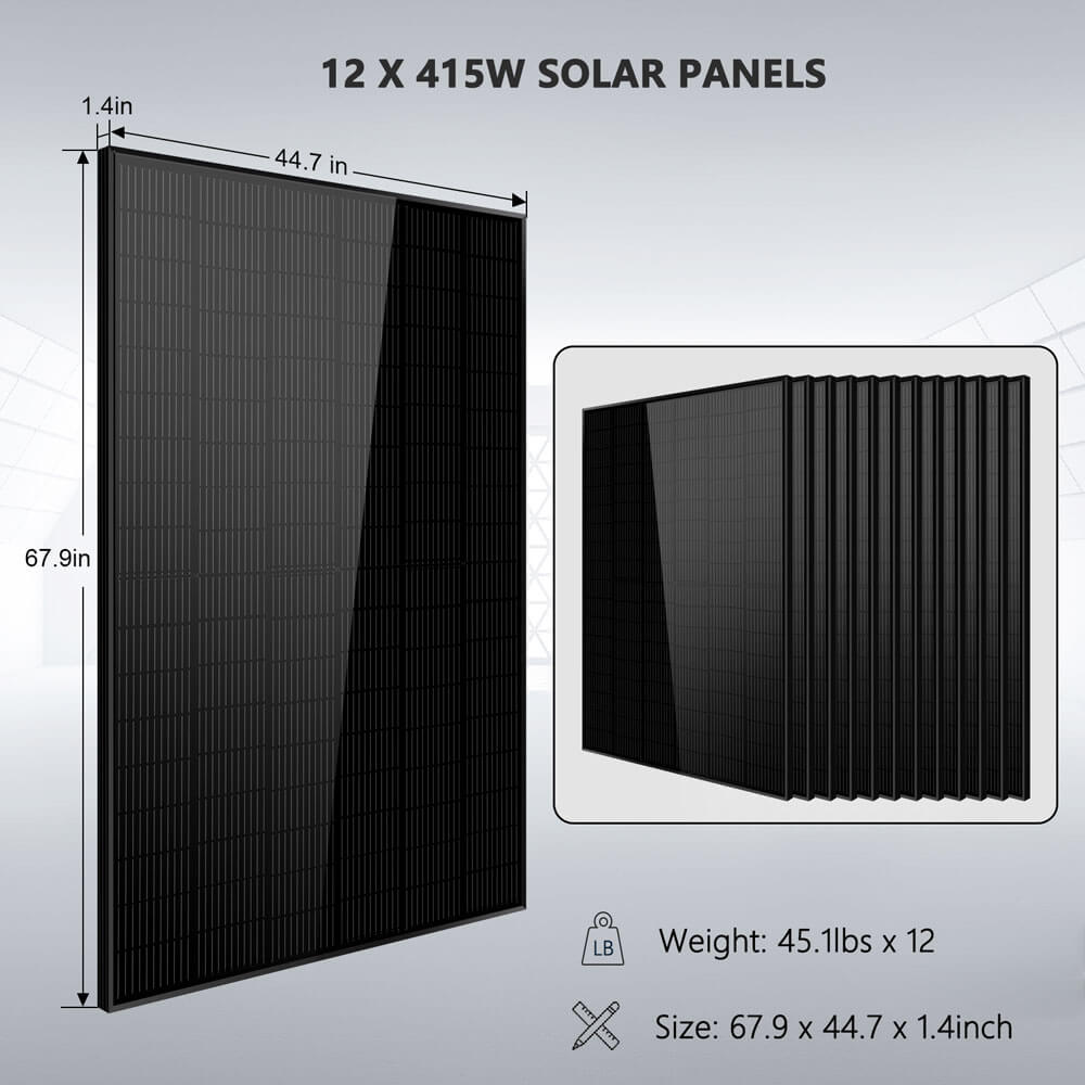 SunGoldPower 10kW Off Grid Solar Kit With 20kWh Lithium Battery