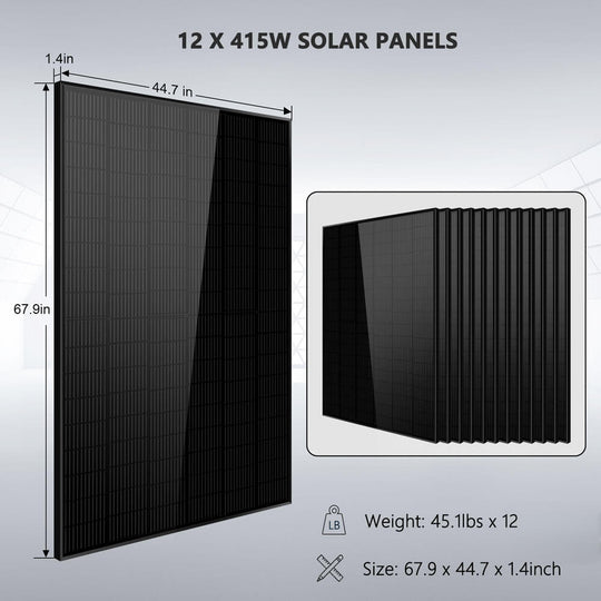 SunGoldPower 10kW Off Grid Solar Kit With 20kWh Lithium Battery
