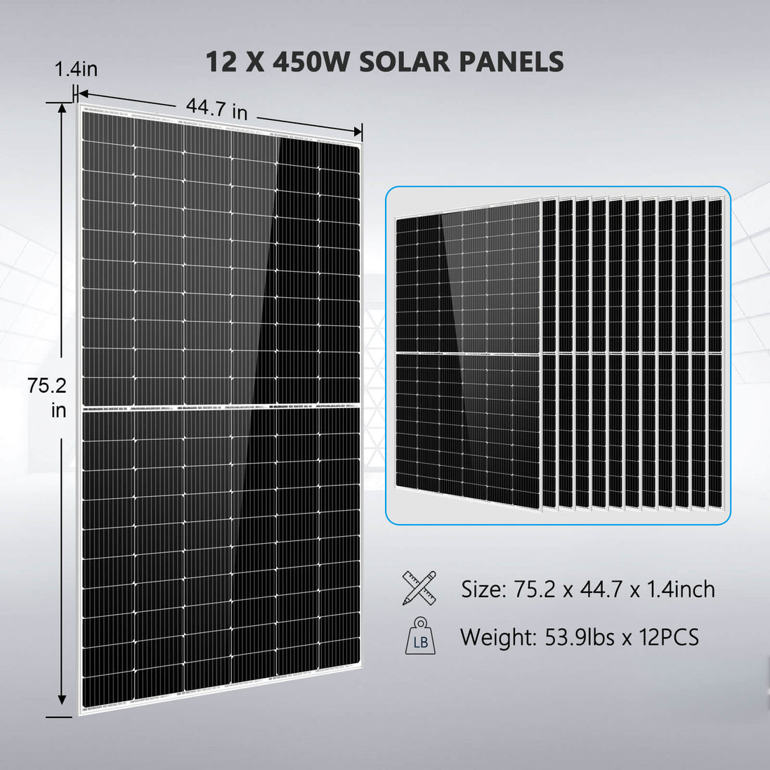 SunGoldPower 10kW Off Grid Solar Kit With 20kWh LiFePO4 Battery