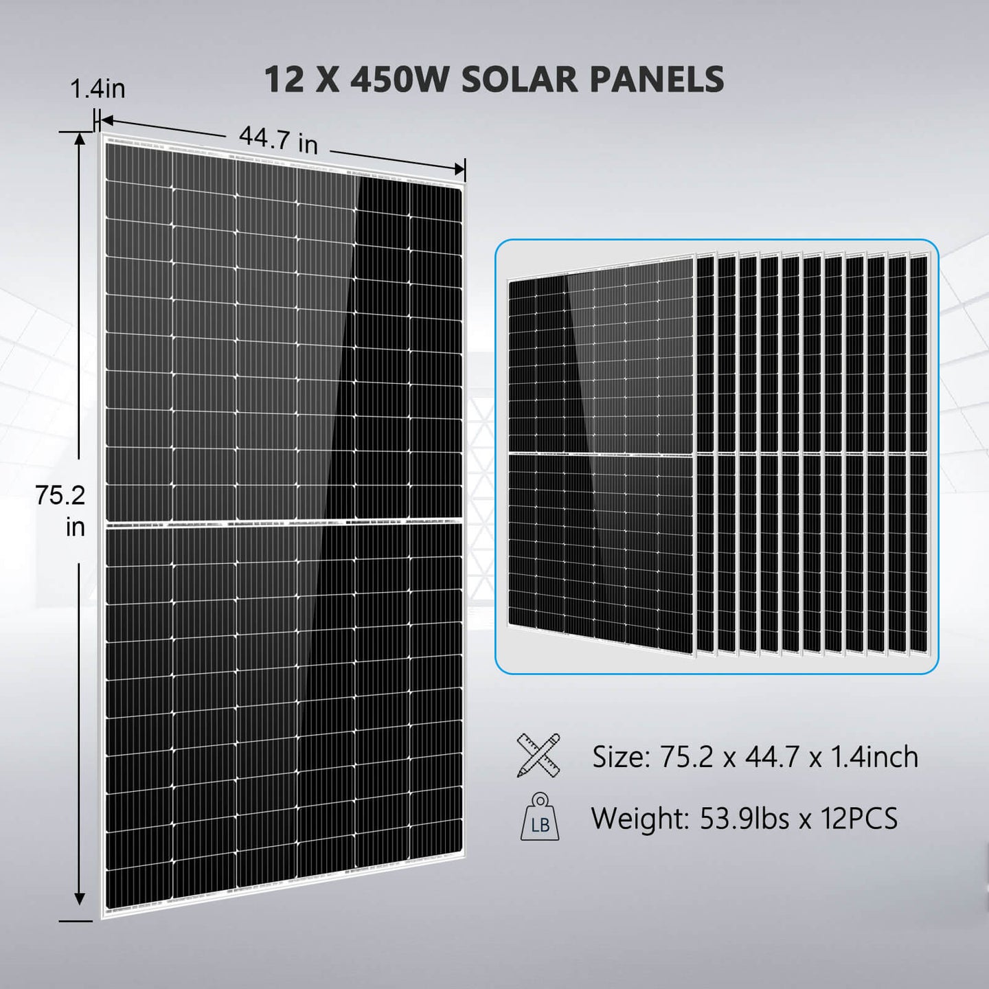 SunGoldPower 10kW Off Grid Solar Kit With 20kWh LiFePO4 Battery