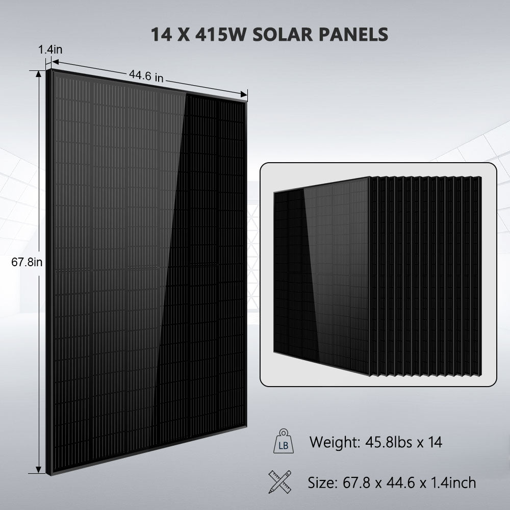 SunGoldPower 13kW Off Grid Solar Kit With 20kWh Lithium Battery