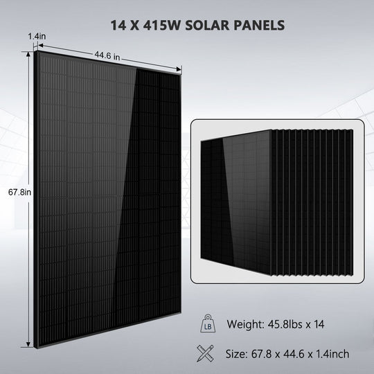 SunGoldPower 13kW Off Grid Solar Kit With 20kWh Lithium Battery