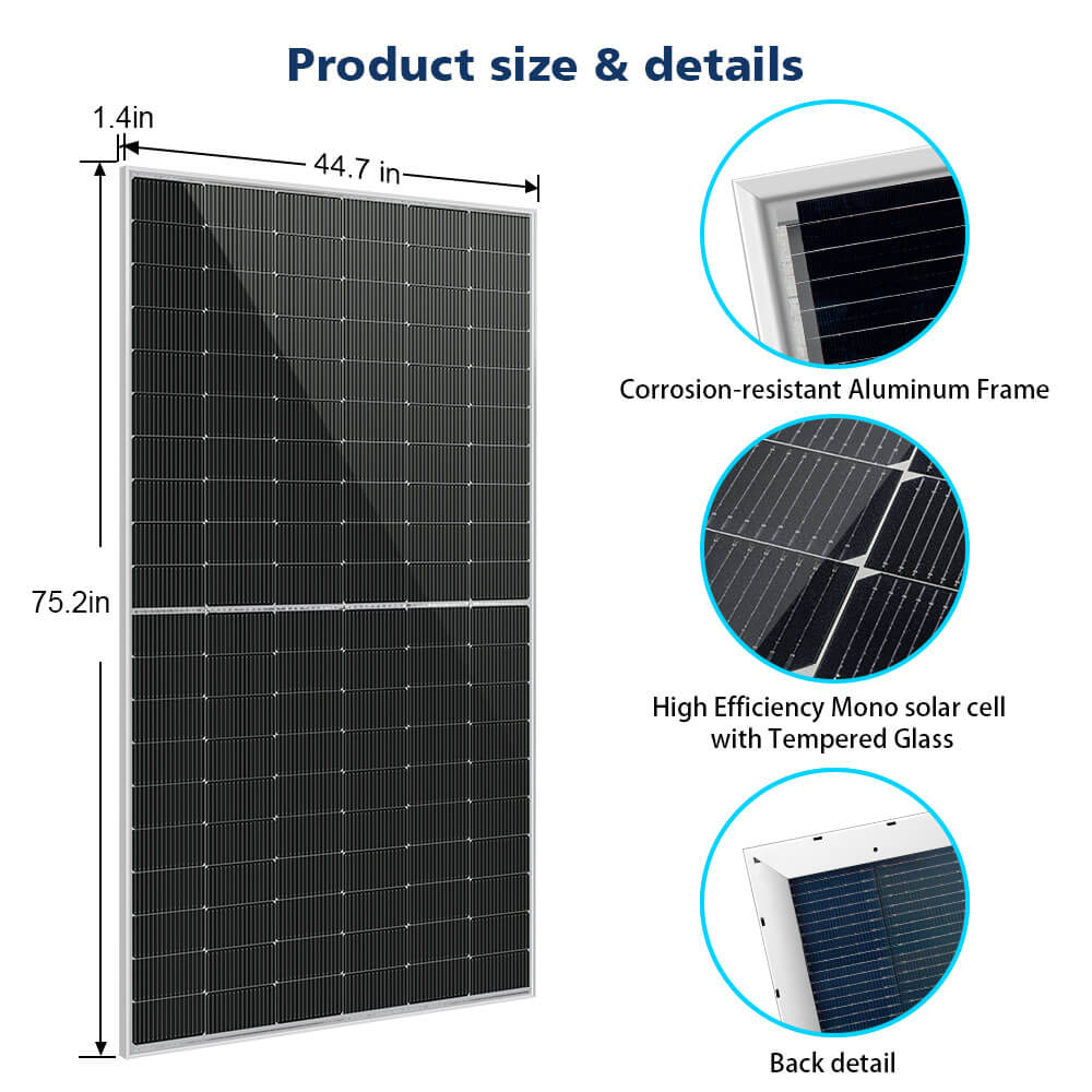 SunGoldPower 560W Bifacial Solar Panel High Efficiency