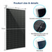 SunGoldPower 560W Bifacial Solar Panel High Efficiency