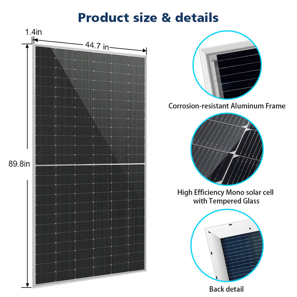 SunGoldPower 560W Bifacial Solar Panel High Efficiency
