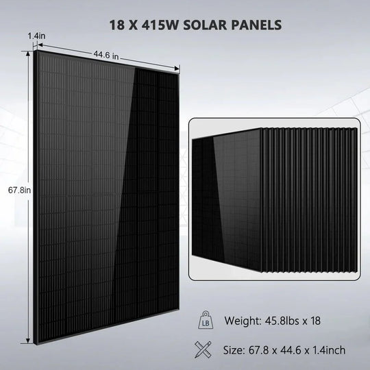 SunGoldPower 18kW Off Grid Solar Kit with LiFePO4 Battery