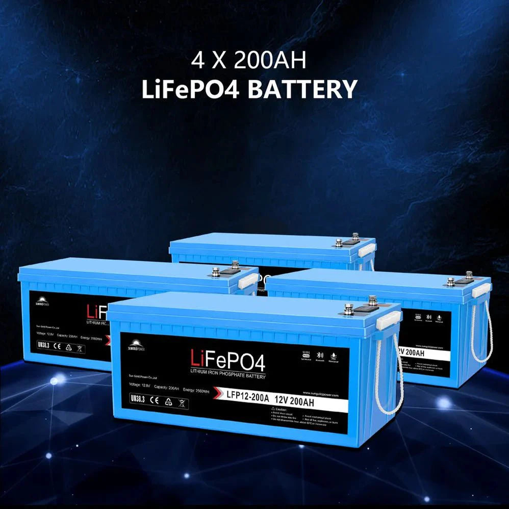 SunGoldPower 6kW Solar Kit With 10kWh LiFePO4 Battery Off Grid