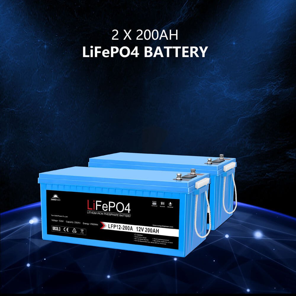 SunGoldPower 4000W Off Grid Solar Kit With LiFePO4 Battery