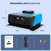 SunGoldPower 60A MPPT Solar Charge Controller Efficient LCD Display