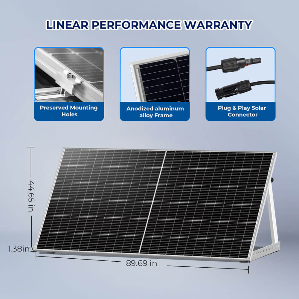 SunGoldPower 560W Bifacial Solar Panel High Efficiency UL Certified