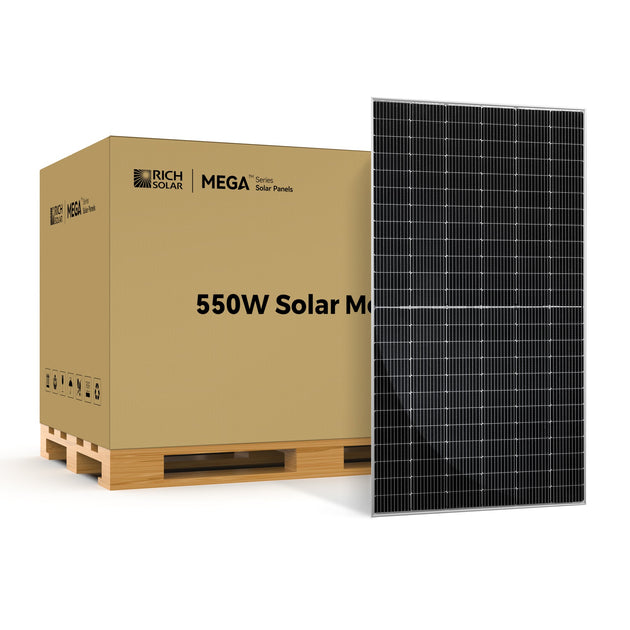 Rich Solar 550 Watt MEGA Bifacial Solar Panel 25 Year Warranty
