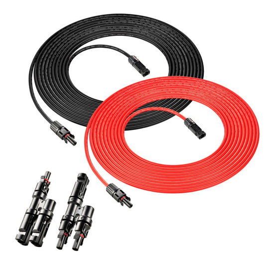 Rich Solar 10 Gauge Solar Extension Cable with Connectors