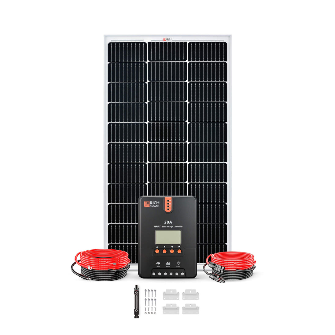Rich Solar 100W 12V Solar Panel Kit With Charger Controller