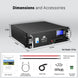 SunGoldPower 48V 100Ah UL Certified LiFePO4 Server Rack Battery