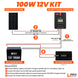 Rich Solar 100W 12V RV Solar Panel Kit