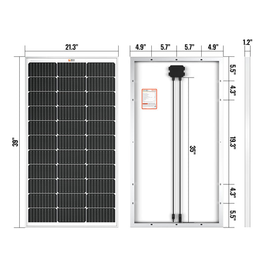 Rich Solar 2 Pack 100 Watt UL Certified Solar Panel Kit