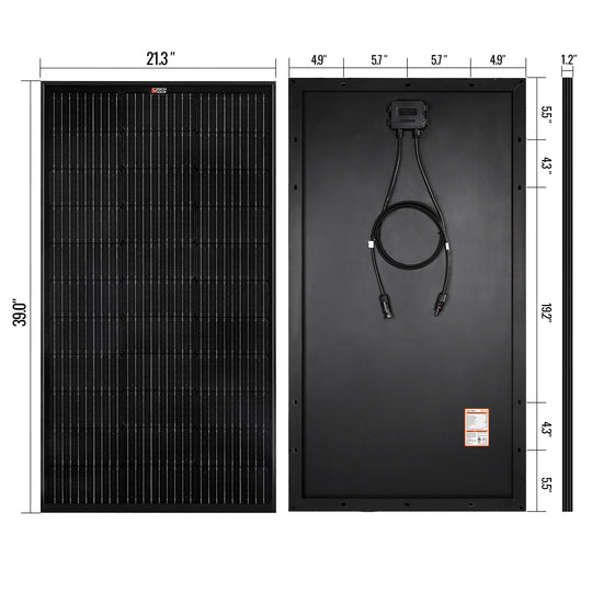 Rich Solar 2 Pack 100 Watt UL Certified Solar Panel Kit