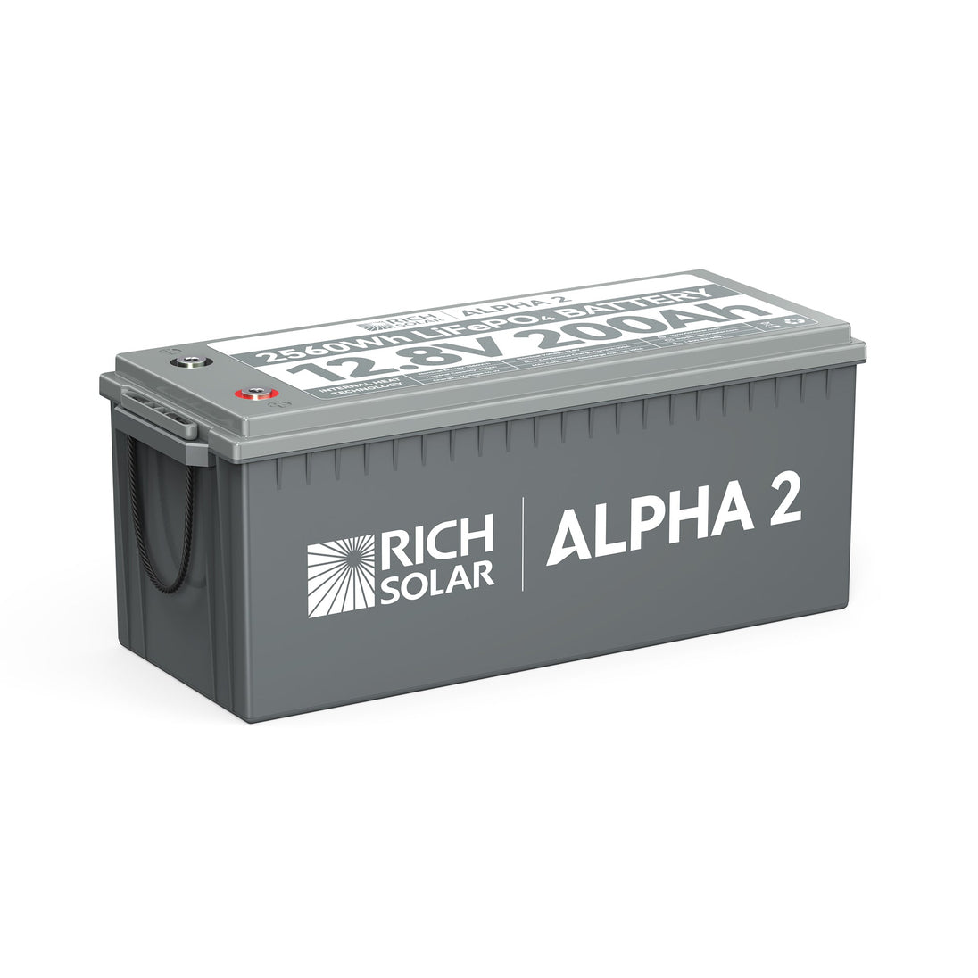 Rich Solar Alpha 2 12V 200Ah LiFePO4 Battery With Bluetooth Heated