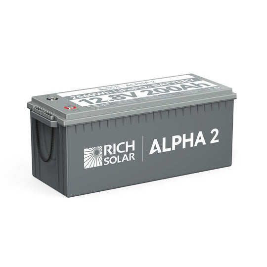 Rich Solar Alpha 2 12V 200Ah LiFePO4 Battery With Bluetooth Heated