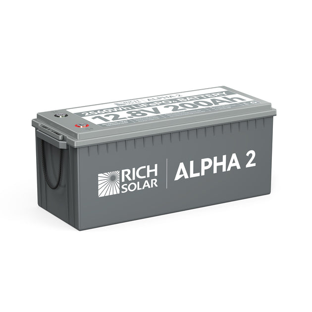 Rich Solar Alpha 2 12V 200Ah LiFePO4 Battery With Bluetooth Heated