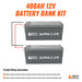 Rich Solar 400Ah 12V LiFePO4 Deep Cycle Battery Kit 5 12kWh Power