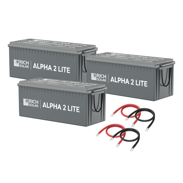 Rich Solar 600Ah 12V LiFePO4 Deep Cycle Solar Battery Kit