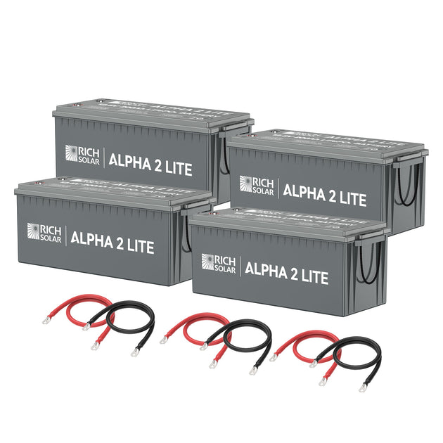 Rich Solar 800Ah 12V LiFePO4 Deep Cycle Lithium Battery Kit
