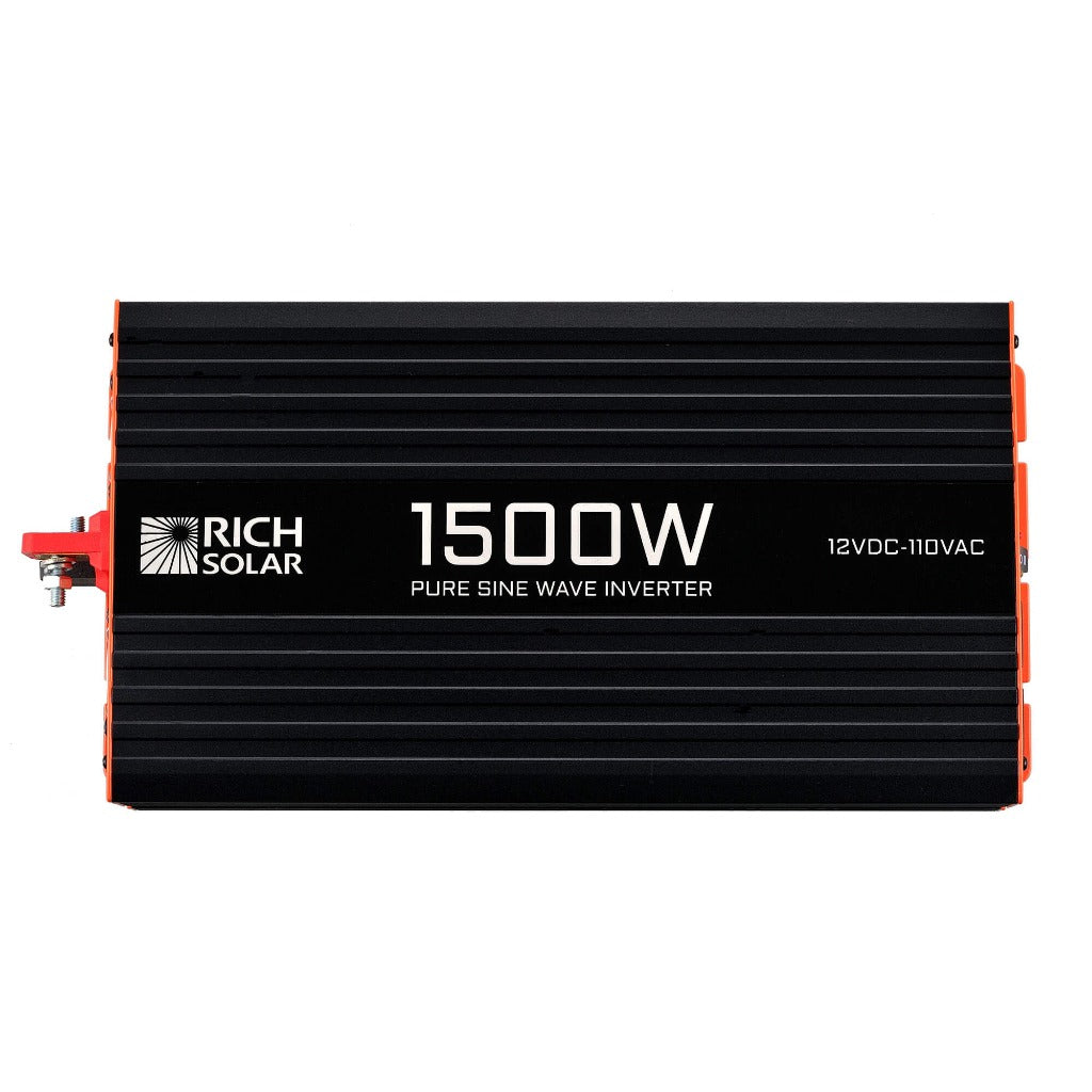 Rich Solar 1500W 12V Pure Sine Wave Inverter For RVs Vans Boats